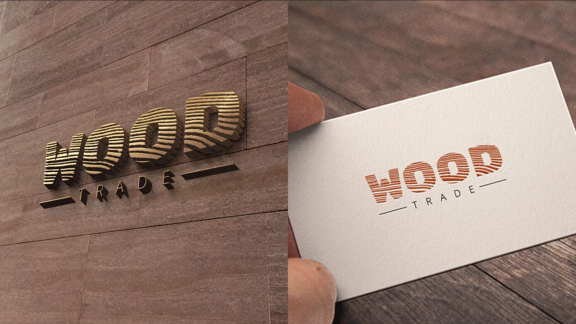 Разработка логотипа для компании «Wood Trade» в Конаково